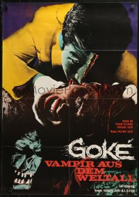 3x0153 GOKE, BODY SNATCHER FROM HELL German 1969 Kyuketsuki Gokemidoro, terrifying space vampire!