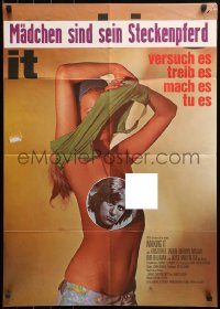 3x0181 MAKING IT German 1971 Kristoffer Tabori, image of sexy girl taking off her top!