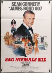 3x0192 NEVER SAY NEVER AGAIN German 1983 art of Sean Connery as James Bond 007 by Renato Casaro!