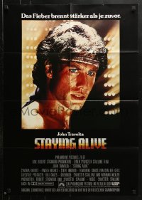 3x0219 STAYING ALIVE German 1983 Stallone, John Travolta in Saturday Night Fever sequel!