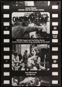 3x0222 SYMPATHY FOR THE DEVIL German 1970 Jean-Luc Godard, counter-culture, Rolling Stones!