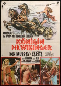 3x0230 VIKING QUEEN German 1967 Don Murray, different images of sexy Carita in the title role!