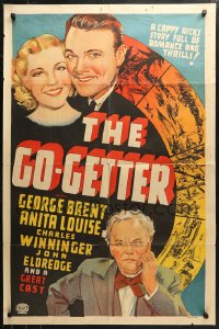 3x0870 GO GETTER 1sh 1937 Busby Berkeley, George Brent has what it takes to get Anita Louise!
