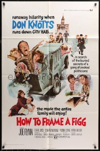 3x0909 HOW TO FRAME A FIGG 1sh 1971 Joe Flynn, wacky comedy images of Don Knotts!