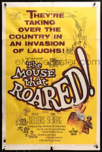 3x1042 MOUSE THAT ROARED 1sh 1959 Sellers & Seberg take over the country w/an invasion of laughs!