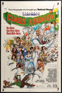 3x1052 NATIONAL LAMPOON'S CLASS REUNION 1sh 1982 from people who brought you Animal House, wacky art