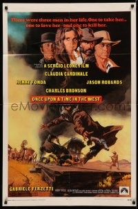 3x1074 ONCE UPON A TIME IN THE WEST 1sh 1969 Sergio Leone, Cardinale, Fonda, Bronson, Robards!