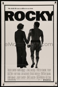 3x1142 ROCKY style A studio style 1sh 1976 boxer Sylvester Stallone, John G. Avildsen boxing classic!