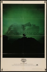 3x1148 ROSEMARY'S BABY 1sh 1968 Roman Polanski, Mia Farrow, creepy baby carriage horror image!
