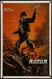 3x1149 ROTOR 1sh 1989 great art of cyborg cop who is the judge, jury, and executioner!