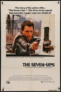 3x1163 SEVEN-UPS 1sh 1974 close up of elite policeman Roy Scheider pointing gun!