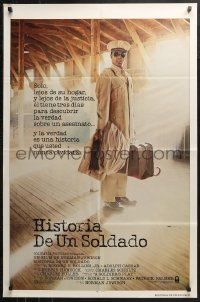 3x1181 SOLDIER'S STORY int'l Spanish language 1sh 1985 image of World War II lawyer Howard Rollins!
