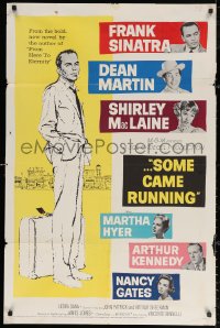 3x1182 SOME CAME RUNNING 1sh 1958 full-length art of Frank Sinatra w/Dean Martin, Shirley MacLaine