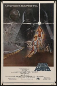 3x1200 STAR WARS style A fourth printing 1sh 1977 George Lucas classic epic, art by Tom Jung!