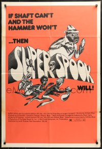 3x1216 SUPER SPOOK 1sh 1974 blaxploitation, if Shaft can't and The Hammer won't then Jackson will!