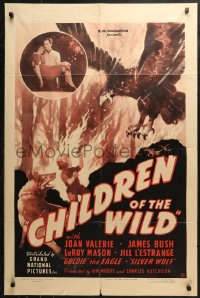 3x1253 TOPA TOPA 1sh 1939 dog framed for murder by evil trapper, Children of the Wild!