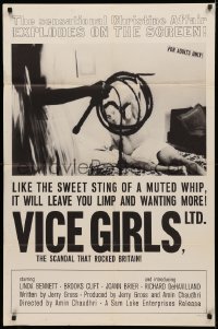 3x1279 VICE GIRLS, LTD. 1sh 1964 like the sweet sting of a whip it'll leave you wanting more!