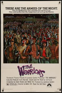 3x1297 WARRIORS 1sh 1979 Walter Hill, great David Jarvis artwork of the armies of the night!