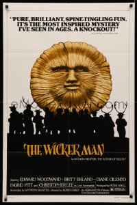 3x1313 WICKER MAN 1sh R1980 Christopher Lee, Britt Ekland, cult horror classic!