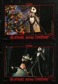 3x0029 NIGHTMARE BEFORE CHRISTMAS 12 German LCs 1994 Tim Burton, great cartoon horror images!
