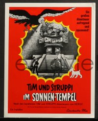 3x0031 TINTIN & THE TEMPLE OF THE SUN 24 German LCs 1970 Lateste's Tintin et le temple du soleil
