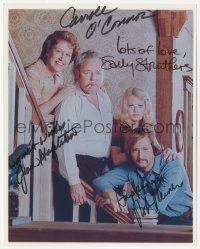 3y0692 ALL IN THE FAMILY signed color 8x10 REPRO still 1980s by O'Connor, Reiner, Struthers, Stapleton!