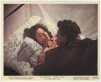 3y0205 AVA GARDNER signed color 8x10 still #5 1955 close up with Bill Travers in Bhowani Junction!