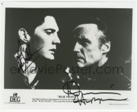 3y0794 BLUE VELVET signed 8x9.75 REPRO still 1990s by BOTH Kyle MacLachlan AND Dennis Hopper!