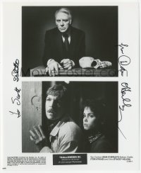 3y0266 DAN O'HERLIHY signed 8x9.75 still 1982 split image with Atkins & Nekling from Halloween III!