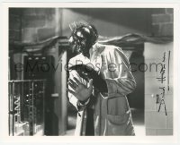 3y0803 DAVID HEDISON signed 8x10 REPRO still 1990s best monster image in 1958's The Fly, Help me!