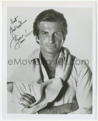 3y0823 GEORGE HAMILTON signed 8x10 REPRO still 1980s great waist-high portrait with his arms crossed!