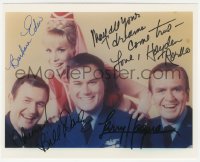 3y0725 I DREAM OF JEANNIE signed color 8x10 REPRO still 1980s by Larry Hagman, Barbara Eden & 2 more!