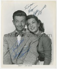 3y0313 I LOVE MELVIN signed TV 8x10 still R1960s by BOTH Donald O'Connor AND Debbie Reynolds!
