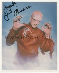 3y0729 JAMES ARNESS signed color 8x10 REPRO still 1990s portrait as The Thing from Another World!