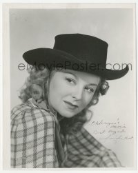 3y0848 JENNIFER HOLT signed 8x10 REPRO still 1980s great close up of the actress as a cowgirl!