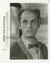 3y0327 JOHN MALKOVICH signed 8x10 still 1984 close up as the blind veteran in Places in the Heart!