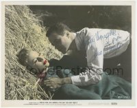 3y0211 JUNE ALLYSON signed color 8x10 still 1956 with Jack Lemmon in You Can't Run Away From It!