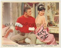 3y0212 KIRK DOUGLAS signed color 8x10 still #8 1962 w/Rosanna Schiaffino in Two Weeks in Another Town!