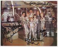 3y0746 LOST IN SPACE signed color 8x10 REPRO still 2001 by Jonathan Harris & FIVE other co-stars!