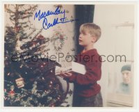 3y0750 MACAULAY CULKIN signed color 8x10 REPRO still 1990s in a scene w/ Joe Pesci from Home Alone!