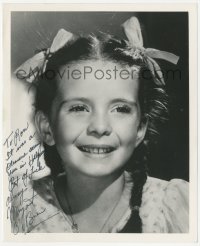 3y0351 MARGARET O'BRIEN signed 8x10 still 1980s cute portrait when she was a child star!