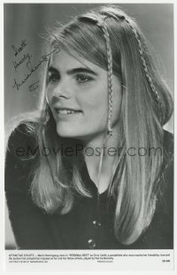 3y0352 MARIEL HEMINGWAY signed 6x9.5 still 1982 great close portrait with braids in Personal Best!