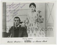 3y0353 MARION MACK signed 8x10 still R1973 with Buster Keaton in a scene from The General!