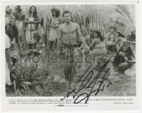 3y0359 MEL GIBSON signed 8x10 still 1984 as Fletcher Christian with island natives in The Bounty!