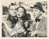 3y0895 ROAD TO RIO signed 8x10 REPRO still 1948 by Bing Crosby, Bob Hope AND Dorothy Lamour!