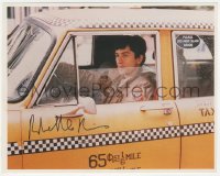 3y0762 ROBERT DE NIRO signed color 8x10 REPRO still 1990s driving cab in Scorsese's Taxi Driver!