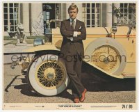 3y0228 ROBERT REDFORD signed 8x10 mini LC #7 1974 standing by Rolls-Royce in The Great Gatsby!