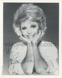 3y0449 RUTA LEE signed 8.5x11 publicity still 1970s great smiling portrait later in her career!