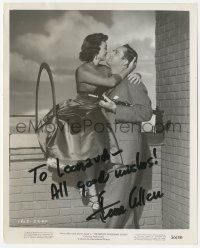 3y0388 STEVE ALLEN signed 8x10 still 1956 romancing pretty Donna Reed in The Benny Goodman Story!