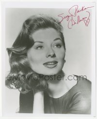 3y0901 SUZY PARKER signed 8x10 REPRO still 1950s head & shoulders portrait of the sexy model/actress!